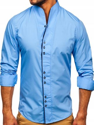 Koszula Męska Z Długim Rękawem Jasno-niebieska 5720 Rozmiar_xl