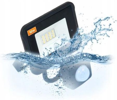 Naświetlacz Halogen Lampa Led Z Czujnik Ruchu 10W