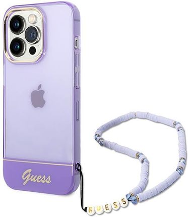 Guess Translucent Pearl Strap Etui Iphone 14 Pro Max