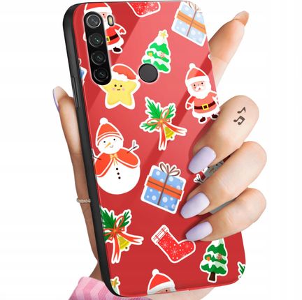 Hello Case Etui Szklane Do Xiaomi Redmi Note 8T Święta Mikołaj Renifer Szkło