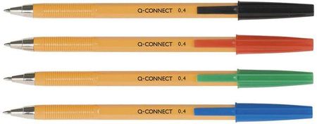 Q-Connect Długopisy 0.4Mm Czarne (20)