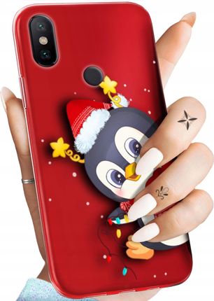 Hello Case Etui Do Xiaomi Mi A2 Lite Święta Christmas Mikołaj Pingwin Obudowa