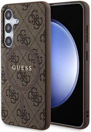 Guess 4G Collection Leather Metal Logo Magsafe Etui Samsung Galaxy S24