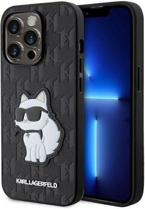 Borsa Karl Lagerfeld Choupette Saffiano Nero - Monogramma, Modello KLWBSAKHPCK - Foto 7