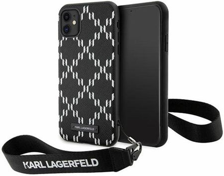 Karl Lagerfeld Monogram Losange Saffiano Etui Ze Smyczką Iphone 11