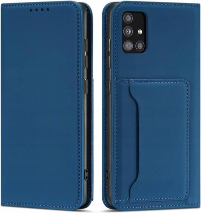 Forcell Magnet Card Case Etui Xiaomi Redmi Note 11 Pro Portfel Na Karty Niebieski