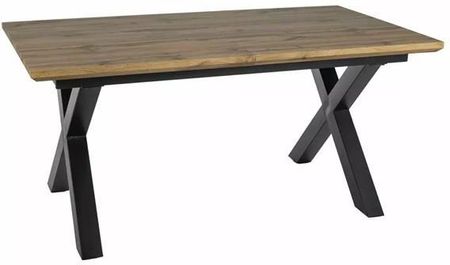 Signal Stół Xaviero Ii Dąb Artisan Czarny 160240X90