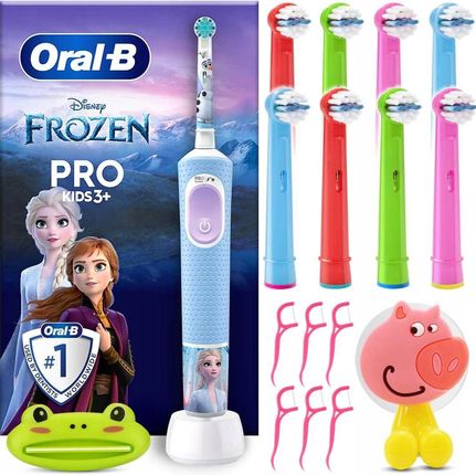 Oral-B Szczoteczka Vitality Pro 103 Frozen 8x Końcówki Uchwyt Akcesoria 