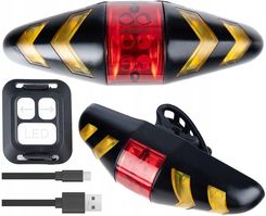 Gotel Lampka Led Tylna Rowerowa Do Roweru Tył Kierunkowskazy Sterowana Pilotem
