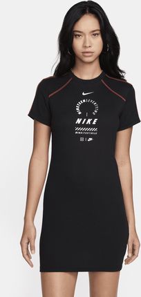 Damska sukienka z krótkim rękawem Nike Sportswear - Czerń