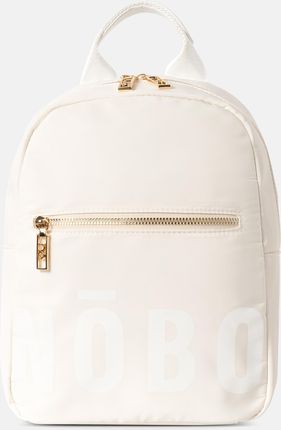 Nylonowy plecak z logo Nobo biały