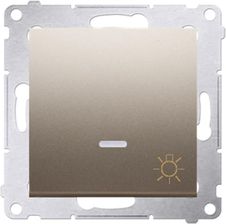 Kontakt-Simon 54 Premium Przycisk Światło z Podświetleniem Złoty (DS1L.01/44)