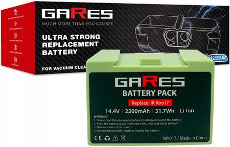 Gares Bateria Akumulator Do iRobot Roomba i7 i7+ i3 i3+ i4 i4+ 14,4V 2,2Ah