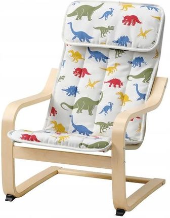 Ikea Poang Fotelik Dziecięcy Fotel Finka Dinozaury
