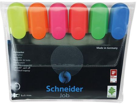 Schneider Zakreślacze Job 6 Kolorów
