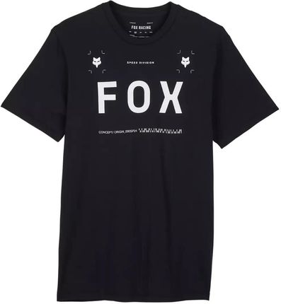 Fox Kolarska Koszulka Z Krótkim Rękawem Aviation Prem Czarny