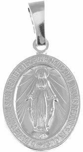 Medalik Srebrny Matki Bożej Niepokalanej Cudowny Medalik M003