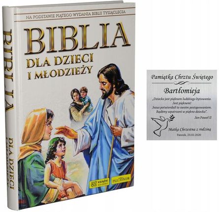 Podobamisie Biblia Dla Dzieci Prezent Chrzest I Komunia Grawer Dla Dzieci I Młodzieży