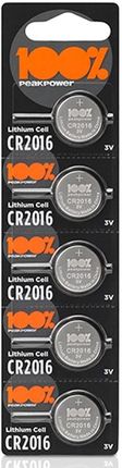 Gp Batteries 5X  Litowa Peak Power Cr2016 3V Limno2 Lithium Cell
