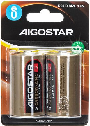 Aigostar 2X  Carbon Lr20 D R20 E95 1,5V