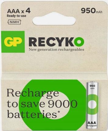 Gp 4X Akumulator Recyko Aaa 950Mah R3 +Box