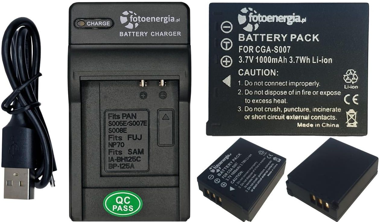 Batterie CELLONIC 3.7V 900mAh Pour Panasonic Lumix DMC-TZ3, TZ2, TZ1 - Compatible DMW-BCD10, CGA-S007 - Batterie Lithium-ion De Rechange