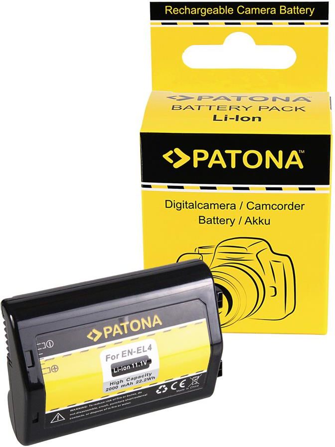 Batterie De Rechange Backupower EN-EL4 / EN-EL4a / EN-EL4e - 11,1V 2500mAh Li-ion Pour Nikon D2H, D2X, D3, D3S, D3X, F6