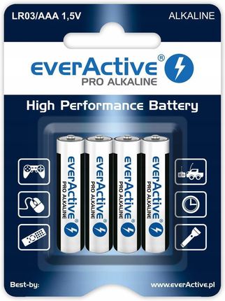 Everactive  Pro Alkaline 1,5V Aaa Lr03 4-Sztuki