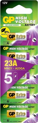 Gp Batteries 5X  Alkaliczna Extra 23A 12V Mn21 V23Ga