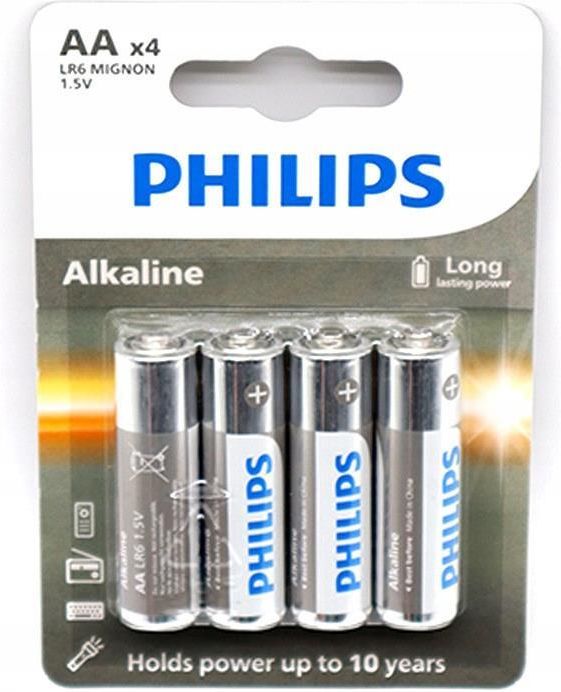 Philips Baterie Paluszki Alkaiczne Aa Lr6 Blister 4szt Alkaine Ceny I Opinie Na Ceneopl 0098