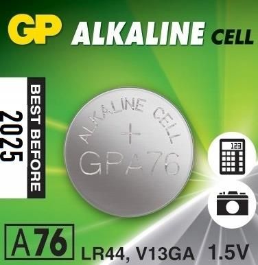 Gp Batteries  Alkaliczna 1,5V Ag13 V13Ga A76 Lr44
