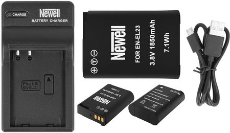 Newell Zestaw Newell: Ładowarka Usb-C + Akumulator En-El23 Do Nikon