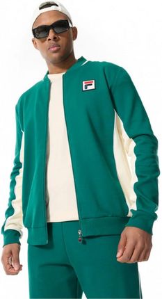 Męska bluza dresowa rozpinana bez kaptura Fila Settana track jacket - zielona