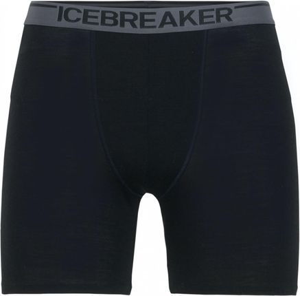 Męskie bokserki Icebreaker Mens Anatomica Long Boxers Rozmiar: L / Kolor: czarny