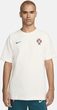 Koszulka piłkarska z krótkim rękawem Nike Portugalia Travel - Biel