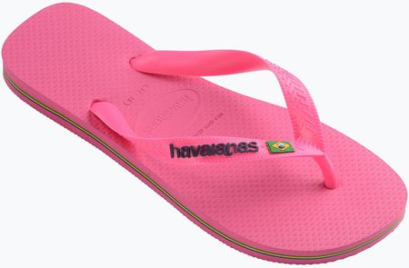 Japonki Havaianas Brasil Logo Neon pink flux / pink flux | WYSYŁKA W 24H | 30 DNI NA ZWROT