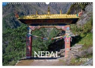Nepal Tsum Valley - Tal des Glücks (Wandkalender 2025 DIN A3 quer), CALVENDO Monatskalender