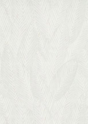 Erismann Tapeta winylowa na flizelinie zmywalna biała jasna duże liście liść 3D
