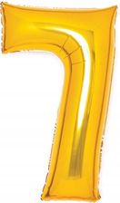 Zdjęcie Balon Foliowy Cyfra 7 Złota 45X66Cm - Śrem
