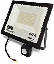 Halogen Led Czujnik Ruchu 100W Mini Czujnik Zmierzchu Zewnętrzny Reflektor