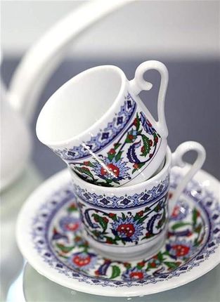 Elegancja w porcelana Zestaw 12 Filiżanek do Tureckiej Kawy