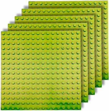 PŁYTKI KONSTRUKCYJNE do klocków LEGO Duplo 16x16 kreatywny ZESTAW 5 sztuk jasny zielony