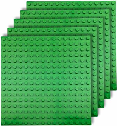 PŁYTKI KONSTRUKCYJNE do klocków LEGO Duplo 16x16 kreatywny ZESTAW 5 sztuk ciemny zielony