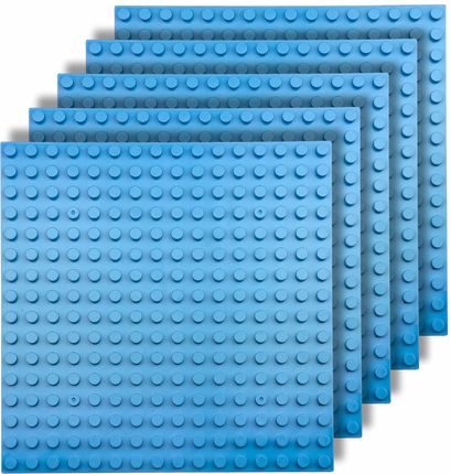 PŁYTKI KONSTRUKCYJNE do klocków LEGO Duplo 16x16 kreatywny ZESTAW 5 sztuk niebieski