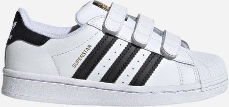 Adidas Trampki chłopięce na rzepy Originals Superstar EF4842 Białe