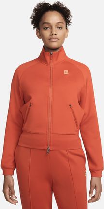 Damska kurtka do tenisa z zamkiem na całej długości NikeCourt - Pomarańczowy