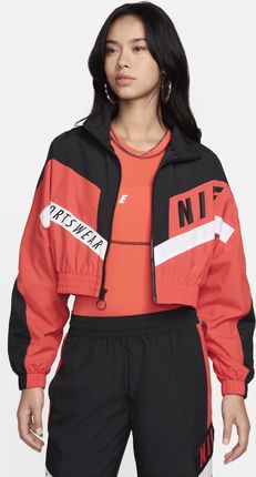 Damska kurtka z tkaniny Nike Sportswear - Czerwony