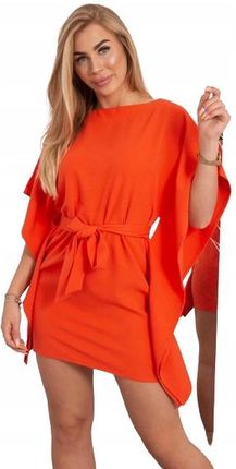 Sukienka nietoperz Oversize pomarańczowa