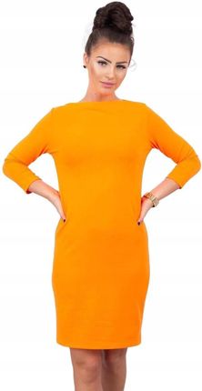Sukienka Classical pomarańczowy neon