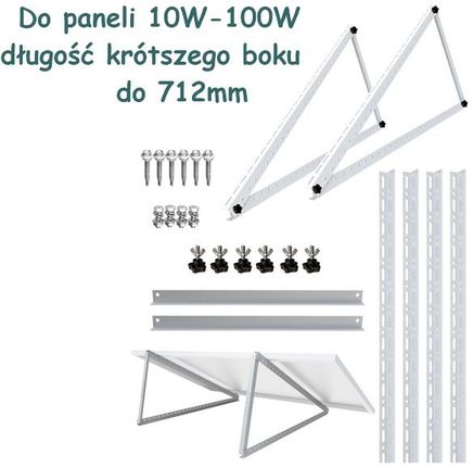 System montażowy do małych paneli fotowoltaicznych 10,20,30,40,60,100W